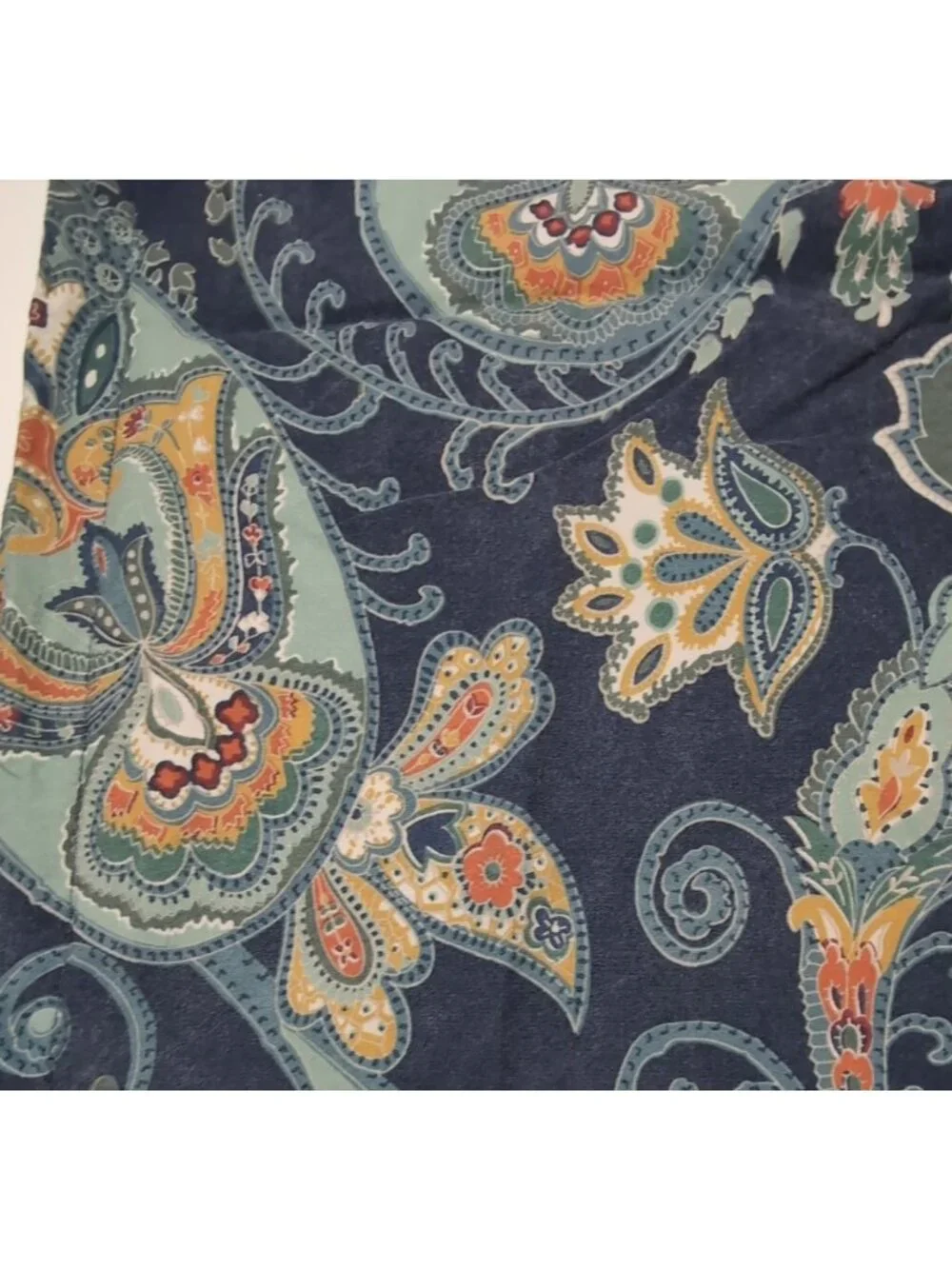 Pottery Barn Pillow Sham Paisley Reversible Standard 100% Cotton‎